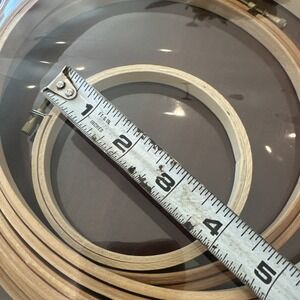 Lot Of 5 Wood Embroidery‎ Cross Stitch Hoops